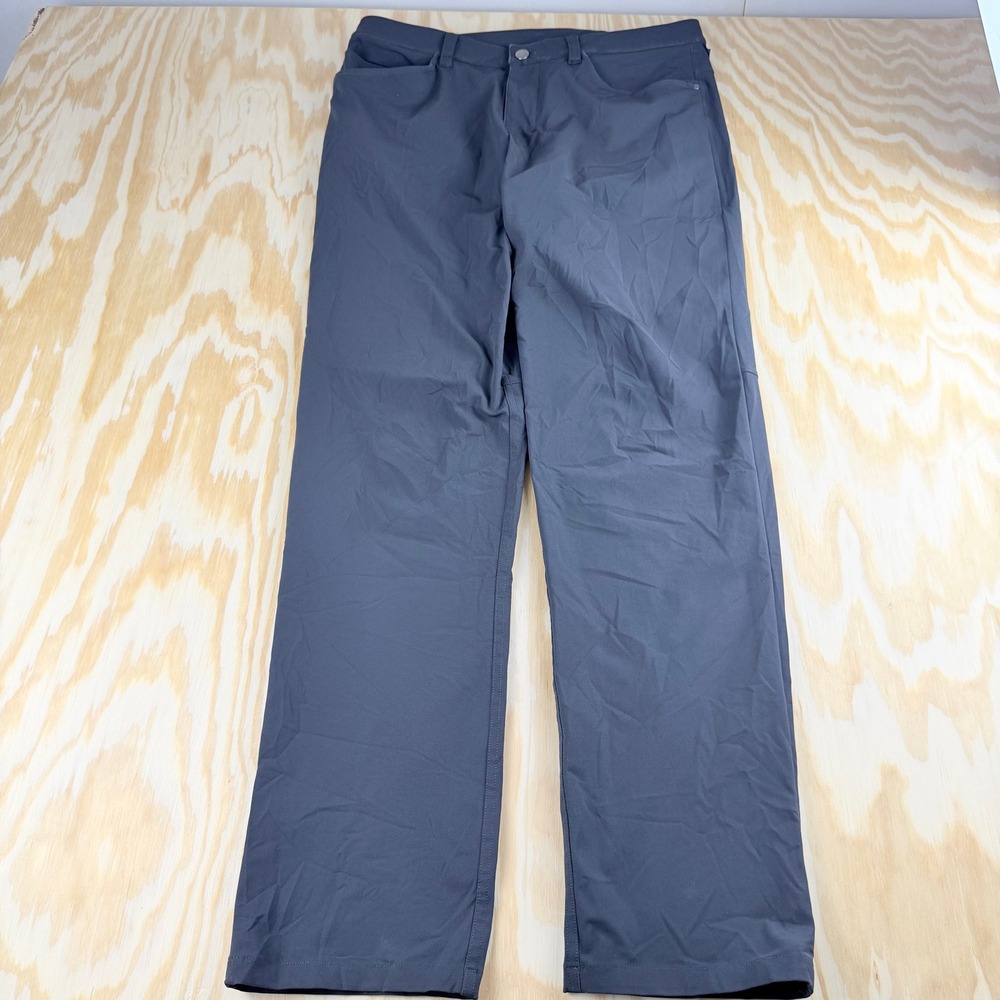 Lululemon ABC Pant Classic Fit Mens 34x32 Gray Technical 5-Pocket Trousers